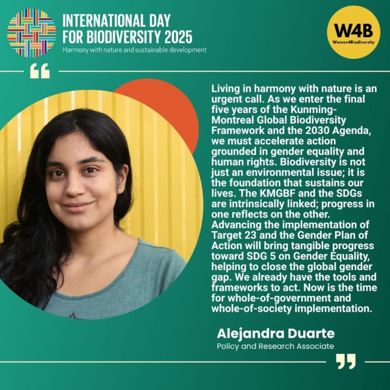 Celebrating International Day for Biodiversity 2025 - Women4Biodiversity
