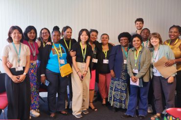 The Women4Biodiversity team along with the restoration sites representatives from Kenya, Mynamar and the Solomon Islands met with enthusiastic journalists from Earth Journalism Network